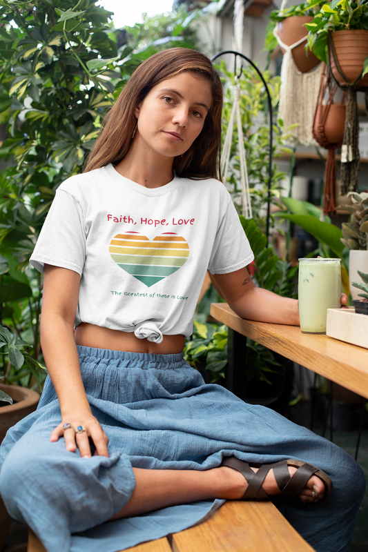 Faith Hope Love Heart T-Shirt