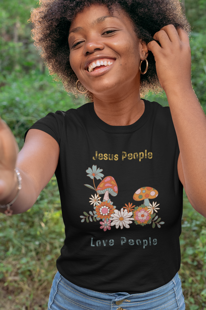 Jesus People Love People Flowers T-Shirt