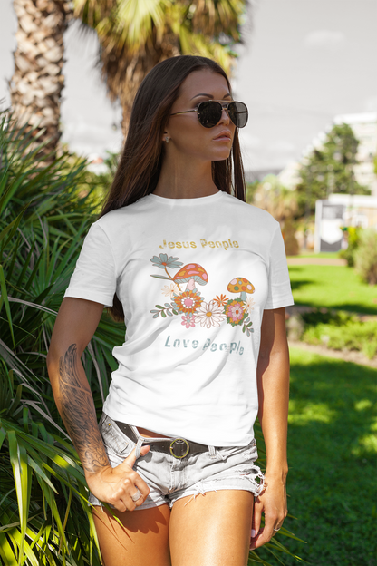 Jesus People Love People Flowers T-Shirt