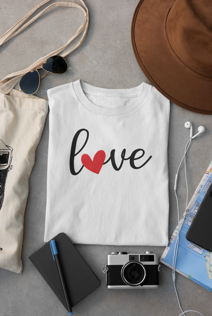 Fun Red Heart Love T-Shirt [Kindness is Always in Style]